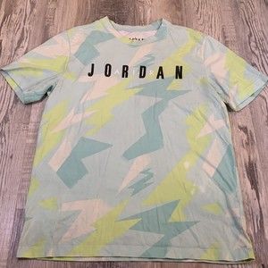 Nike Men's T-Shirt Jordan Printed Short Sleeve Tee Size Medium Retro